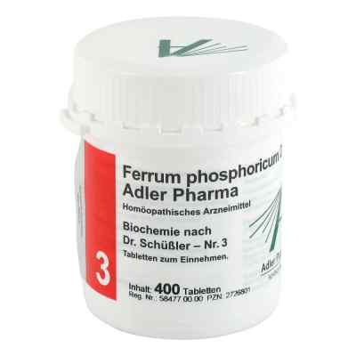 Biochemie Adler 3 Ferrum phosphoricum D12 Adl.p. Tabletten 400 stk von Adler Pharma Produktion und Vert PZN 02726801