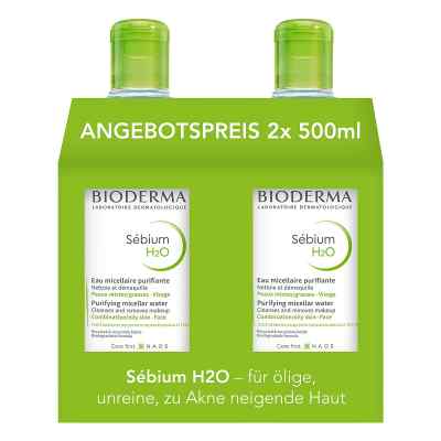 Bioderma Sebium H2o Reinigungslösung 2X500 ml von NAOS Deutschland GmbH PZN 16820372
