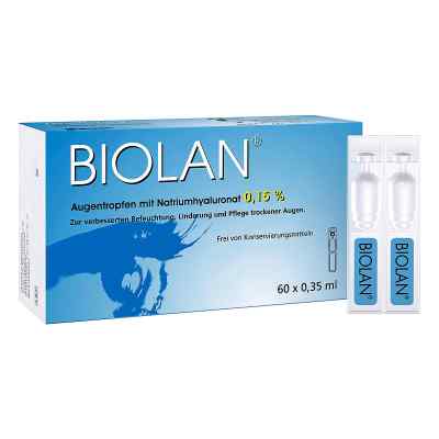 Biolan Augentropfen Einzeldosispipetten 60X0.35 ml von Santen GmbH PZN 03677335