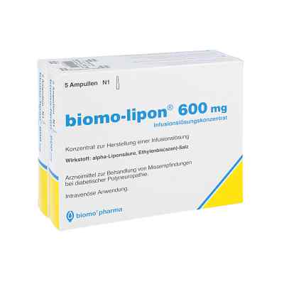 Biomo Lipon 600 mg Ampullen 10 stk von biomo pharma GmbH PZN 06897623