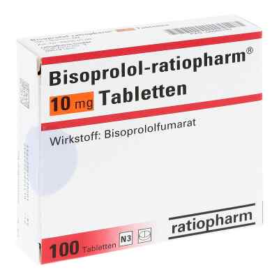 Bisoprolol-ratiopharm 10mg 100 stk von ratiopharm GmbH PZN 06866143