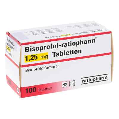 Bisoprolol-ratiopharm 1,25mg 100 stk von ratiopharm GmbH PZN 10330052