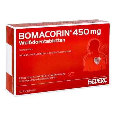 Bomacorin 450 mg Weissdorntabletten 100 stk von Hevert-Arzneimittel GmbH & Co. K PZN 13751587