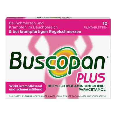 Buscopan Plus Filmtabletten bei Bauchschmerzen & Regelschmerzen 10 stk von A. Nattermann & Cie GmbH PZN 19105693