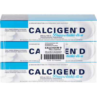 Calcigen D60 0 mg/400 I.e. Brausetabletten 120 stk von Viatris Healthcare GmbH PZN 07769985