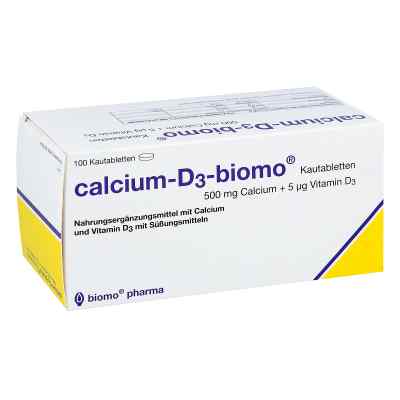 Calcium D3 biomo Kautabletten 500+d 100 stk von biomo pharma GmbH PZN 00294473