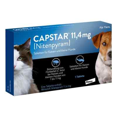 Capstar 11,4 Mg Tabletten f.Katzen/kleine Hunde 1 stk von Elanco Deutschland GmbH PZN 17557540