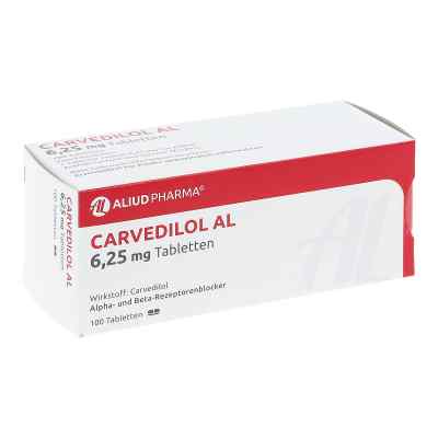 Carvedilol AL 6,25mg 100 stk von ALIUD Pharma GmbH PZN 00643028