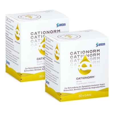 Cationorm SD sine Augentropfen Einzeldosispipetten 2x30x0.4 ml von Santen GmbH PZN 08102217