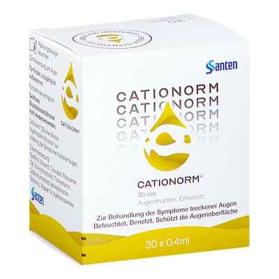 Cationorm SD sine Augentropfen Einzeldosispipetten 30X0.4 ml von Santen GmbH PZN 09617771