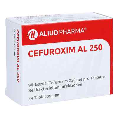 Cefuroxim AL 250 24 stk von ALIUD Pharma GmbH PZN 00271294