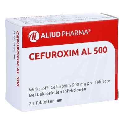 Cefuroxim AL 500 24 stk von ALIUD Pharma GmbH PZN 00271348