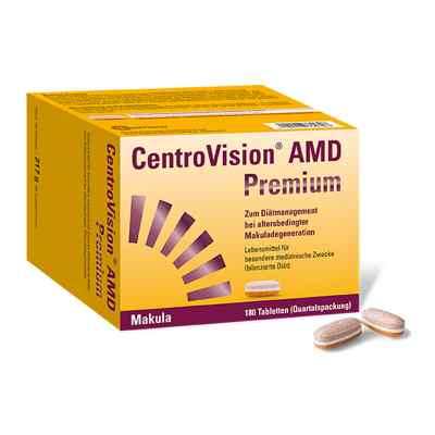 Centrovision Amd Premium Tabletten 180 stk von OmniVision GmbH PZN 15584047