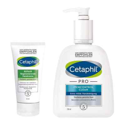 Cetaphil Pro Itchcontrol Clean Handreinigung + Repair Handcreme