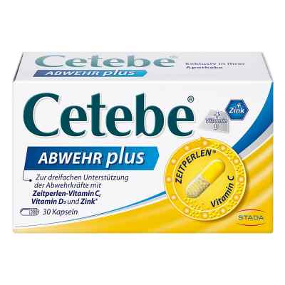 CETEBE Abwehr plus Mit Vitamin C, D und Zink 30 stk von STADA Consumer Health Deutschlan PZN 02408188