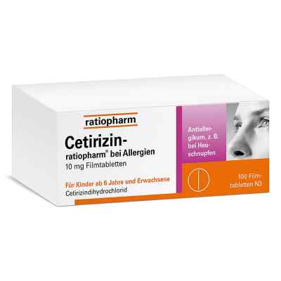 Cetirizin-ratiopharm® bei Allergien 10 mg Filmtabletten