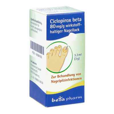 Ciclopirox Beta 80 Mg/g Wirkstoffhalt.nagellack 3.3 ml von betapharm Arzneimittel GmbH PZN 16006163