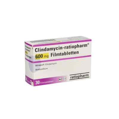 Clindamycin-ratiopharm 600mg 30 stk von ratiopharm GmbH PZN 01409524