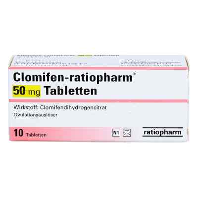 Clomifen ratiopharm 50 mg Tabletten 10 stk von ratiopharm GmbH PZN 03884844