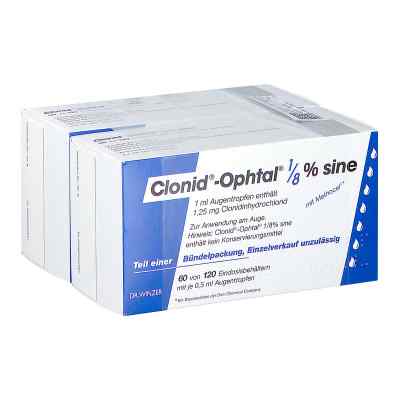 Clonid-Ophtal 1/8% sine Augentropfen 120X0.5 ml von Dr. Winzer Pharma GmbH PZN 07591926