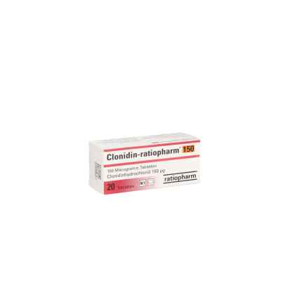 Clonidin ratiopharm 150 Tabletten 20 stk von ratiopharm GmbH PZN 09722717
