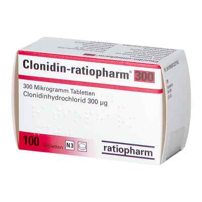 Clonidin-ratiopharm 300 Tabletten 100 stk von ratiopharm GmbH PZN 09722775