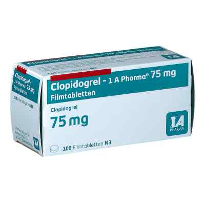 Clopidogrel-1a Pharma 75 mg Filmtabletten 100 stk von 1 A Pharma GmbH PZN 15266643