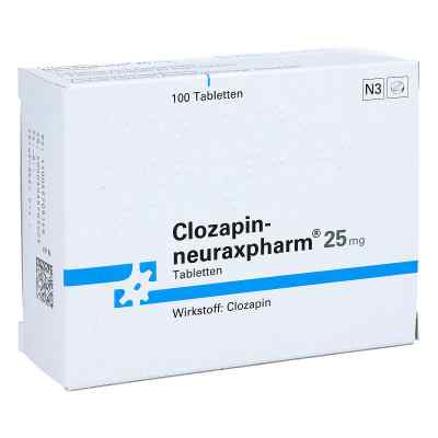 Clozapin-neuraxpharm 25mg 100 stk von neuraxpharm Arzneimittel GmbH PZN 00557091