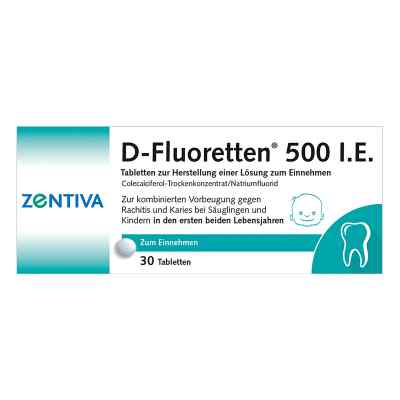 D-Fluoretten 500 internationale Einheiten 30 stk von Zentiva Pharma GmbH PZN 01610120