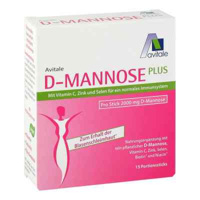 D-Mannose Plus 2000 mg mit Vitamine und Mineralstoffe Sticks 15X2.47 g von Avitale GmbH PZN 15211369