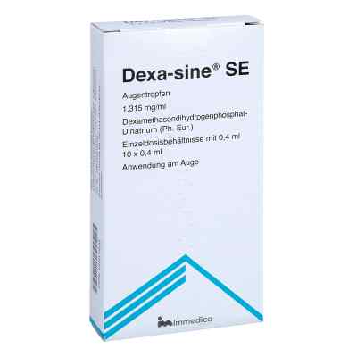 Dexa-sine Se 1,315 Mg/ml Augentropfen i.einzeldosisb. 10X0.4 ml von Immedica Pharma AB PZN 16681806