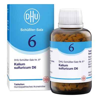 DHU Schüßler-Salz Nummer 6 Kalium sulfuricum D6 Tabletten 900 stk von DHU-Arzneimittel GmbH & Co. KG PZN 18182622
