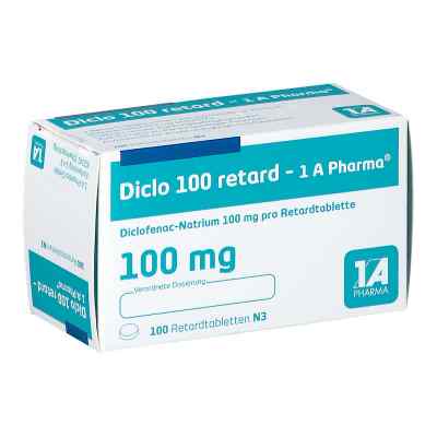 Diclo 100 retard-1A Pharma 100 stk von 1 A Pharma GmbH PZN 08533701
