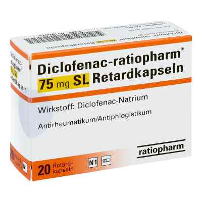 Diclofenac-ratiopharm 75mg SL 20 stk von ratiopharm GmbH PZN 07130510