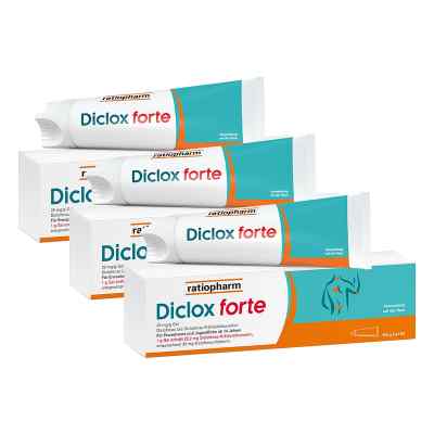 Diclox forte - Schmerzgel mit 2 % Diclofenac von ratiopharm  3x150 g von ratiopharm GmbH PZN 08101823