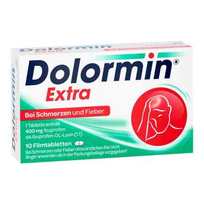 Dolormin Extra 400 mg Ibuprofen bei Schmerzen und Fieber 10 stk von Johnson & Johnson GmbH (OTC) PZN 00091072