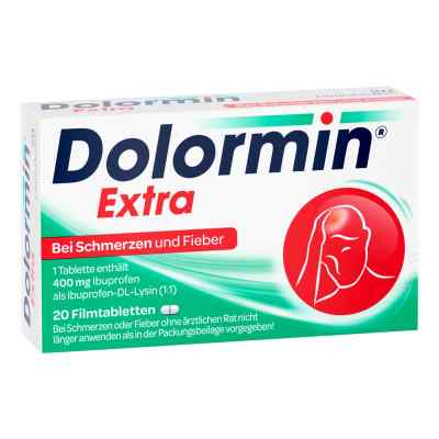 Dolormin Extra 400 mg Ibuprofen bei Schmerzen und Fieber  20 stk von Johnson & Johnson GmbH (OTC) PZN 00091089