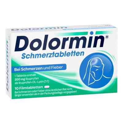 Dolormin Schmerztabletten mit Ibuprofen 10 stk von Johnson & Johnson GmbH (OTC) PZN 04590205