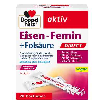 Doppelherz aktiv Eisen - Femin DIRECT 20 stk von Queisser Pharma GmbH & Co. KG PZN 01446577
