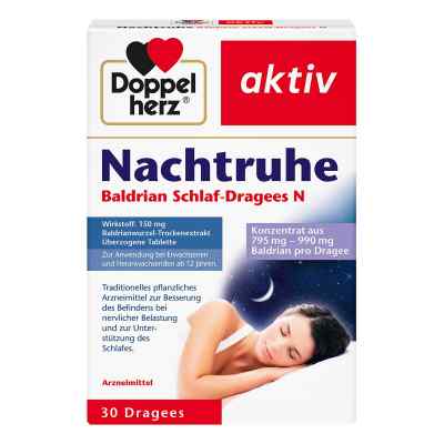 Doppelherz Nachtruhe Baldrian Schlaf-dragees N 30 stk von Queisser Pharma GmbH & Co. KG PZN 14168849