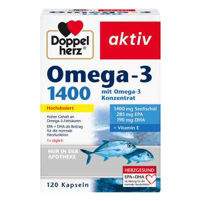 Doppelherz Omega-3 1.400 Kapseln 120 stk von Queisser Pharma GmbH & Co. KG PZN 10532502