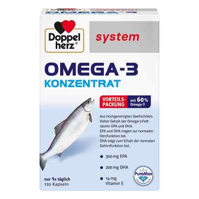 Doppelherz Omega-3 Konzentrat system Kapseln 120 stk von Queisser Pharma GmbH & Co. KG PZN 07625016