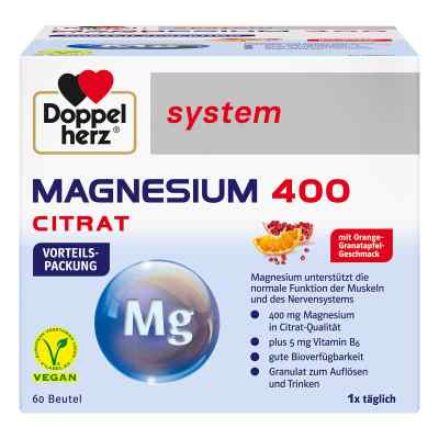 Doppelherz system Magnesium 400 Citrat 60 stk von Queisser Pharma GmbH & Co. KG PZN 16622146