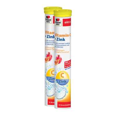 Doppelherz Vitamin C Zink Brausetabletten 2 x 15 stk von Queisser Pharma GmbH & Co. KG PZN 08100837