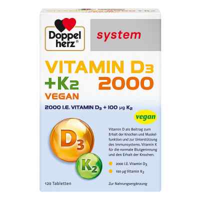 Doppelherz Vitamin D3 2000+k2 system Tabletten