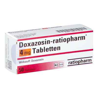 Doxazosin-ratiopharm 4 mg Tabletten 50 stk von ratiopharm GmbH PZN 00171718