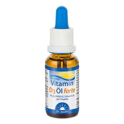 Dr. Jacob's Vitamin D3 Öl forte 2000 IE D3 hochdosiert 640 Tropf 20 ml von Dr. Jacob's Medical GmbH PZN 13784902