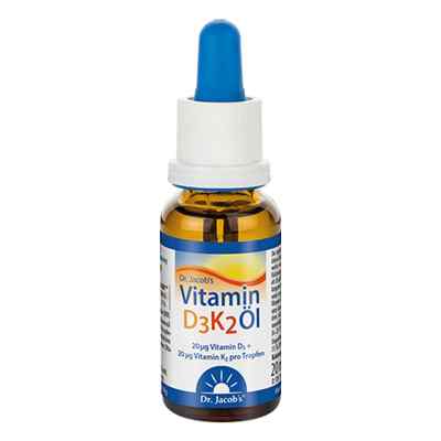 Dr. Jacob's Vitamin D3K2 Öl Tropfen 20 ml von Dr.Jacobs Medical GmbH PZN 11360196