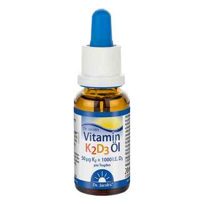Dr. Jacob's Vitamin K2D3 Öl 50 mcg K2 1000 IE D3 640 Tropfen 20 ml von Dr.Jacobs Medical GmbH PZN 17565574