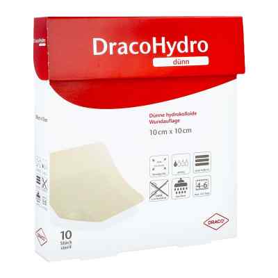 Dracohydro dünn Hydrokoll.wundauflage 10x10 cm 10 stk von Dr. Ausbüttel & Co. GmbH PZN 02065446
